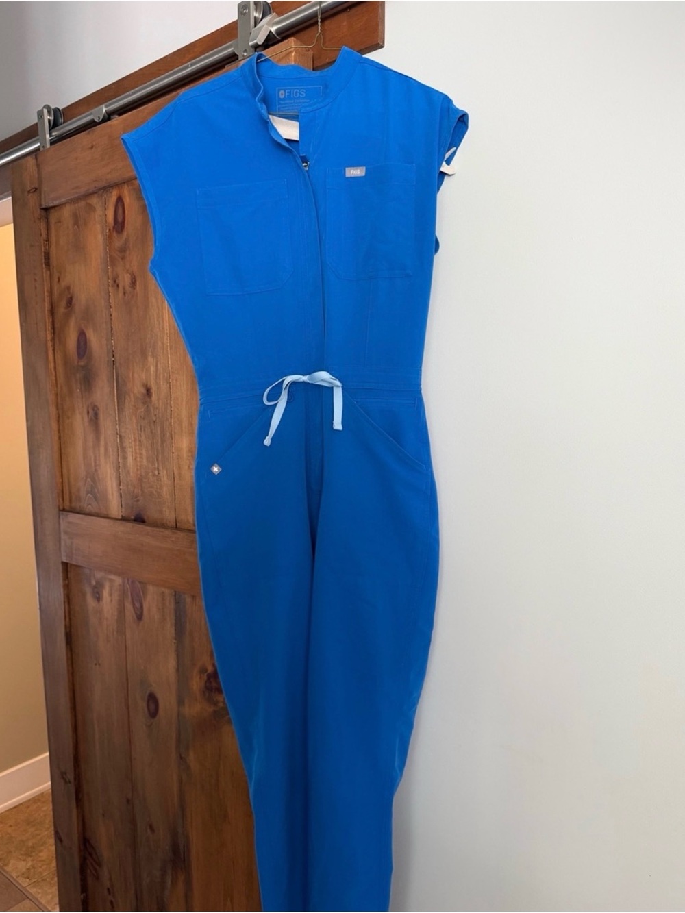 Figs Women's Cobalt Blue Utility Jumpsuit